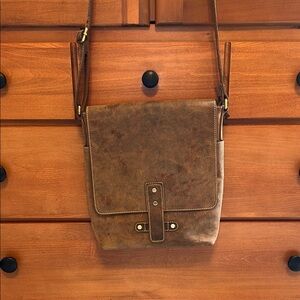 Brown Leather Crossbody Bag